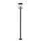 Z-Lite Rainer 4 Light Outdoor Post Mounted Fixture, 13.5in. W x 116.75in. H, Black 5015PHBS-536P-BK - alternate 2